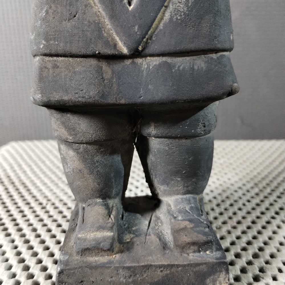 Vintage Chinese Terracotta Warrior Solder Figurine 10"H - Picture 2 of 11